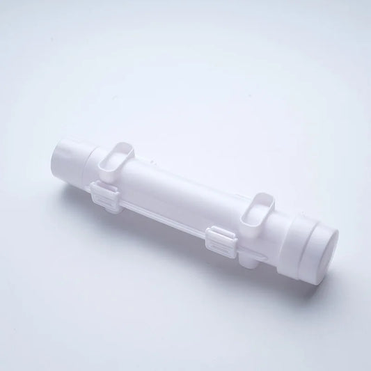 White sushi-rolling tube device shown diagonally on a white background