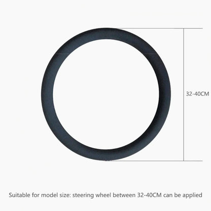 Line drawing of a steering wheel ring outline with a 32-40cm dimension callout on white background